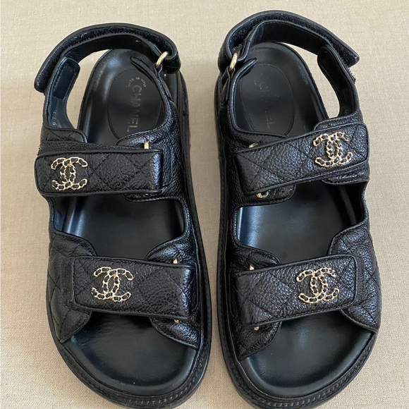 CHANEL Shoes - ** SOLD ** CHANEL CC DAD SANDALS